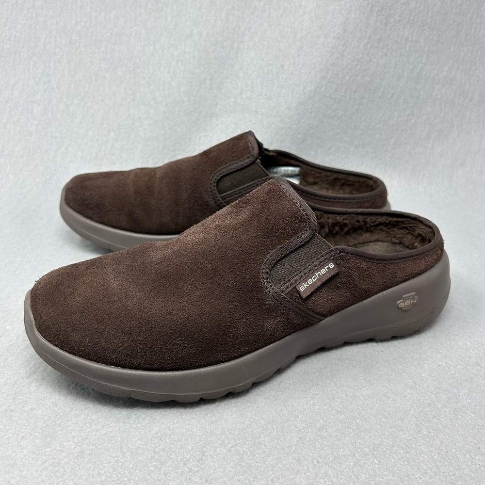 Skechers Womens Goga Max Gen 5 15530 Brown Suede Comfort Walking Loafers 6